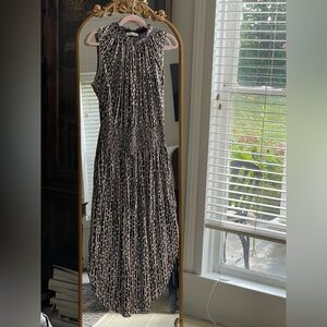 Halston Heritage Black and White Print Tent Dress